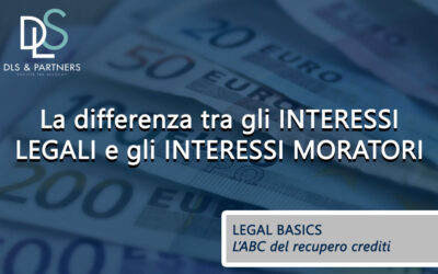 La differenza tra gli interessi legali e gli interessi moratori